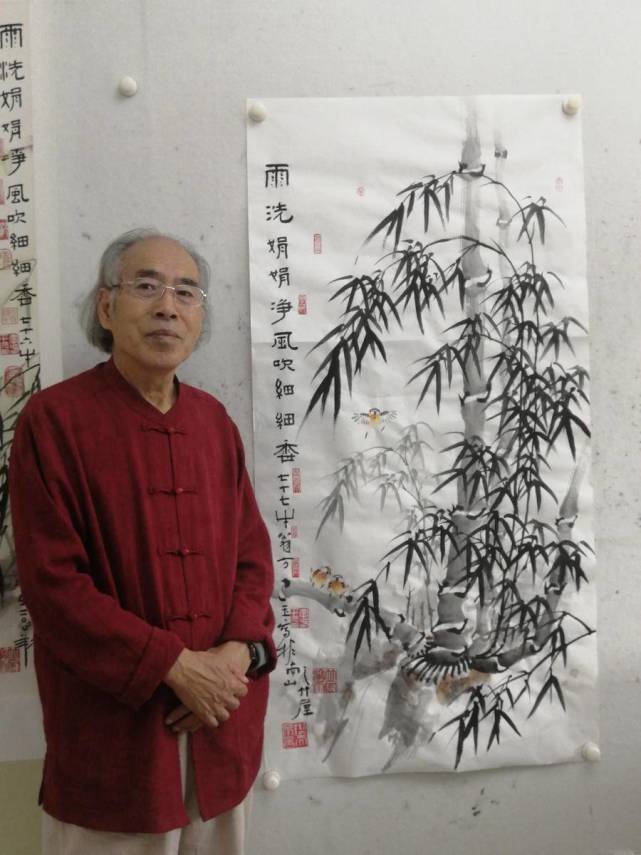 绘谈李方玉雨洗娟娟净风吹细细香