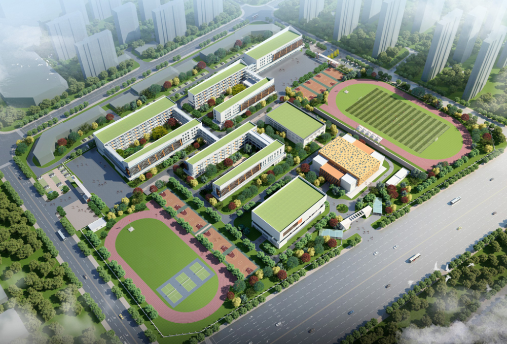 最新鸟瞰图曝光盐城这所九年制学校将大变样