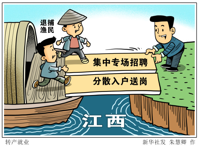 (图表·漫画【社会】转产就业