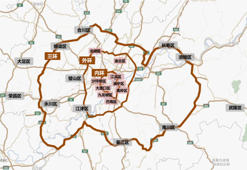 10月18号,重庆"三环"高速公路合川至长寿段(合长高速)正式建成通车