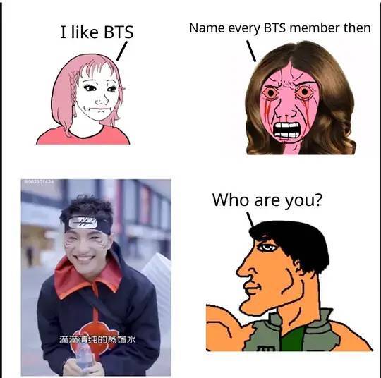 成员的名字""我喜欢防弹少年团"甚至还有外国人制作了表情包在田一名