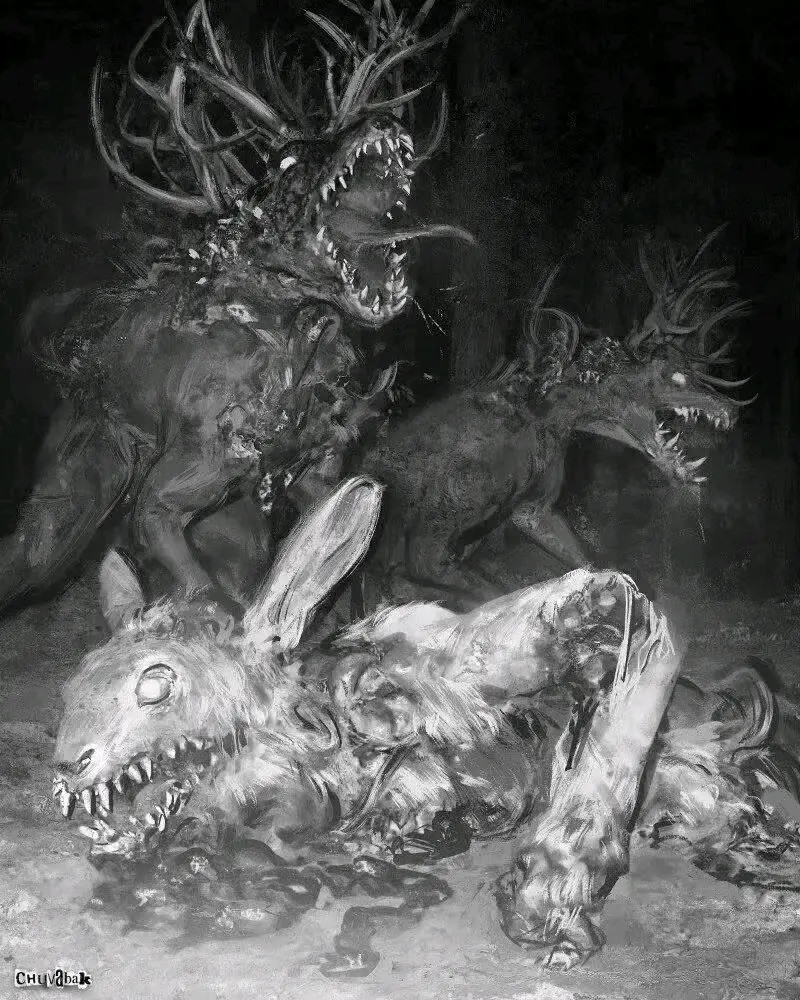 伐木工人打开诡异棺材 后果极其严重 艺术家oleg vdovenko的诡异世界