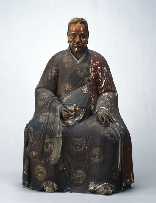 隐元禅师像将从日本回中国探亲创立日本禅宗三大派之一黄檗宗