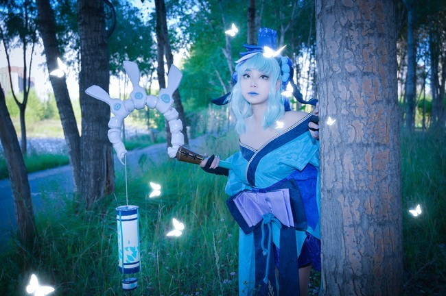 陰陽師 青燈行cosplay,青燈行:提燈的不一定就是武器大師