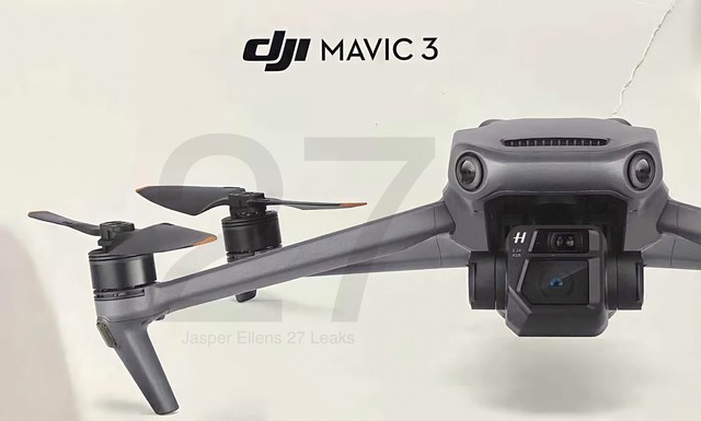 大疆mavic 3无人机双镜头4/3画幅 本周五发布