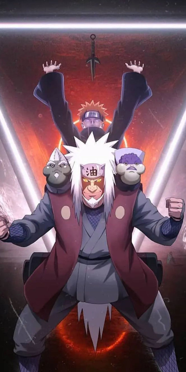 《火影忍者壁纸》仙人自来也手机壁纸,差不多该收拾你了