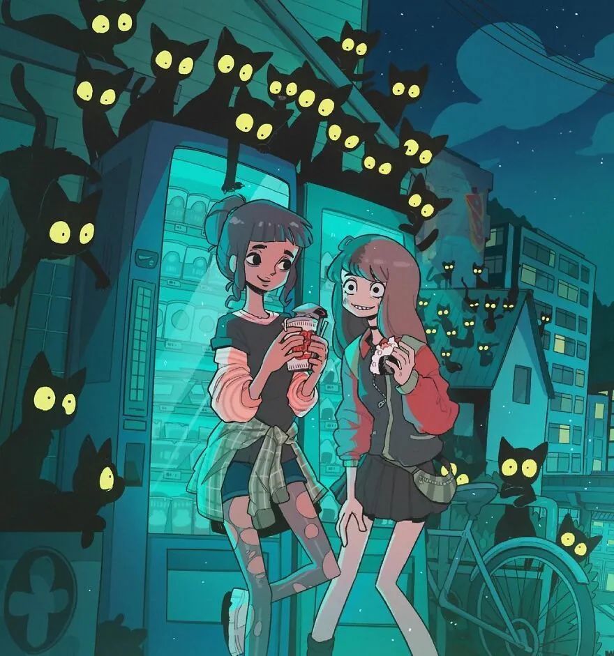 最可爱的画风,画最让人害怕的作品,独特的创作风格让人一眼认出_腾讯