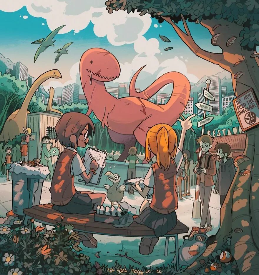 最可爱的画风,画最让人害怕的作品,独特的创作风格让人一眼认出_腾讯