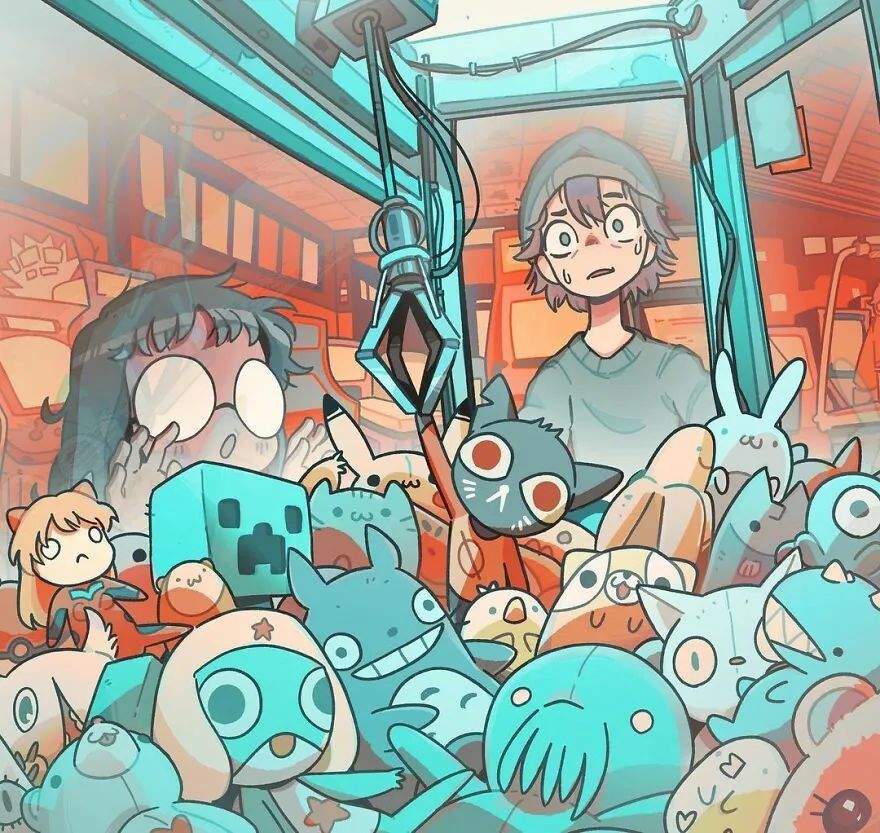 最可爱的画风画最让人害怕的作品独特的创作风格让人一眼认出