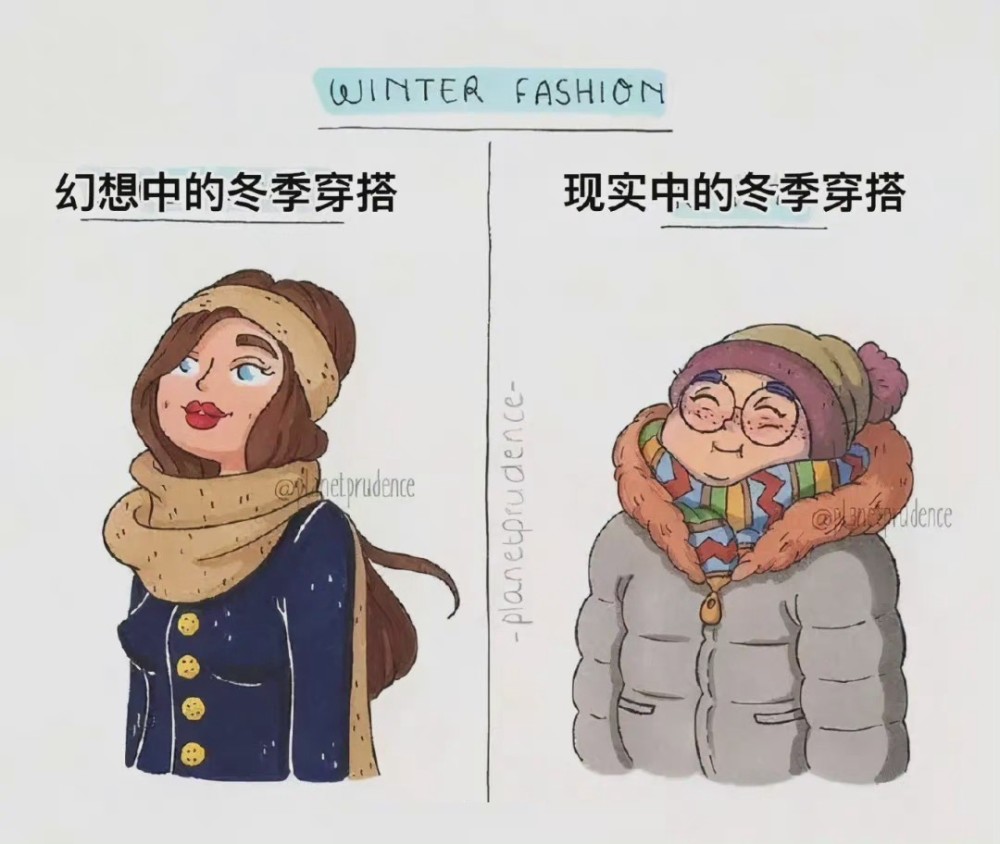 理想中的样子vs现实中的样子?画师绘制日常小漫画,难以反驳_腾讯新闻