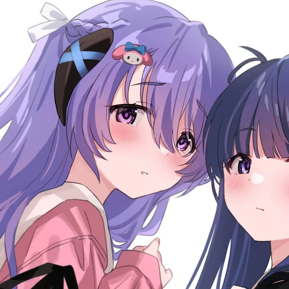 动漫姐妹头你是那个走在一起就会有社交牛逼症的人