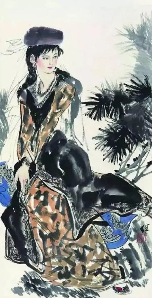 刘继卣的中国画美女简直美爆了