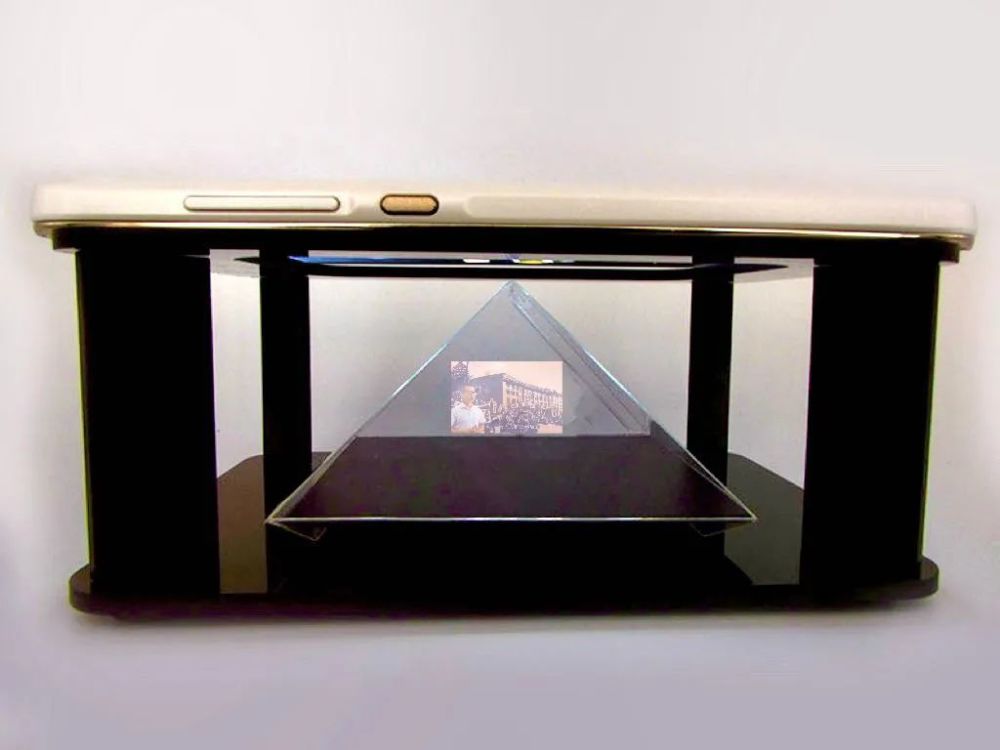 塔山煤矿公司工会手机diy全息投影微党课