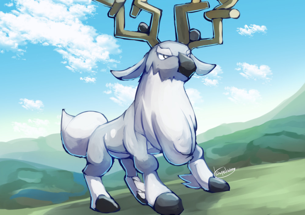 没想到超级冷门的惊角鹿也能获得进化型,同为冷门的宝可梦麒麟奇馋哭