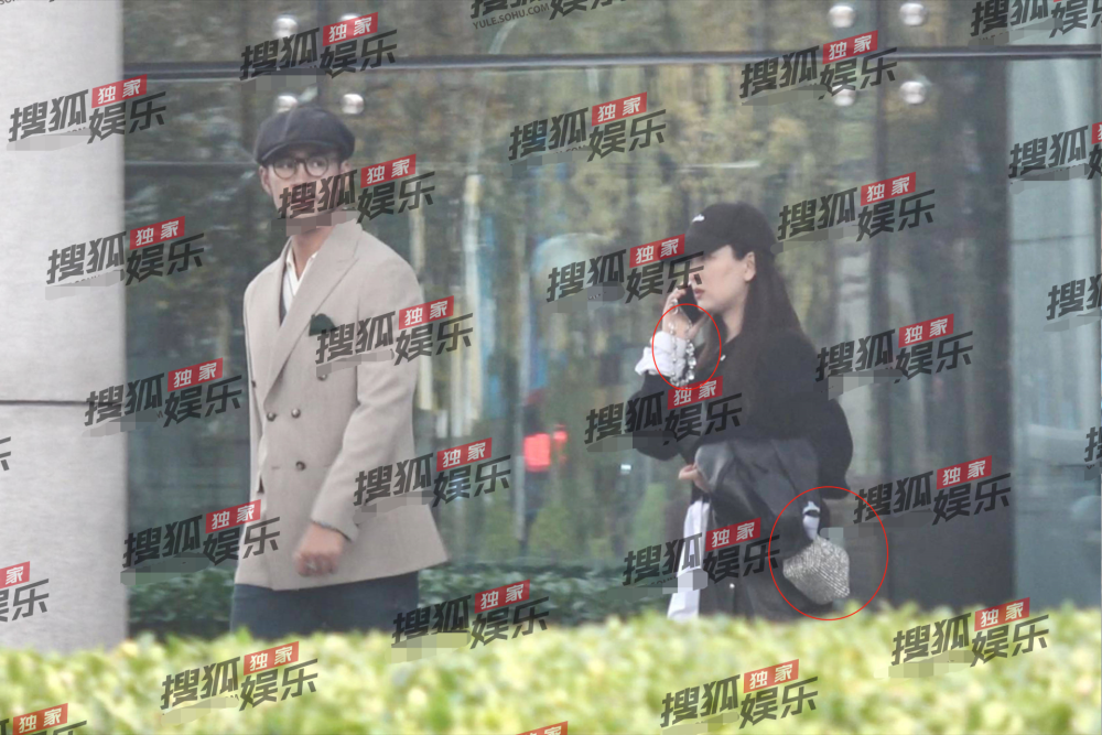 马苏与绯闻男友外出被拍提满钻包尽显贵气并肩同行感情稳定
