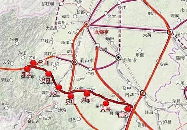 渝雅鐵路將在雅安與川藏鐵路接駁以此構建起重慶經川南直達西藏