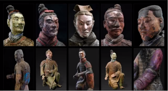 只是随着时间推移慢慢消退了,那么千年前的兵马俑究竟是什么颜色?