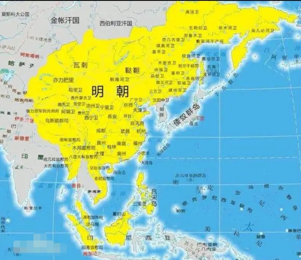 历史上强大的大明帝国,为何无法达到清朝巅峰时期的版图?_腾讯新闻