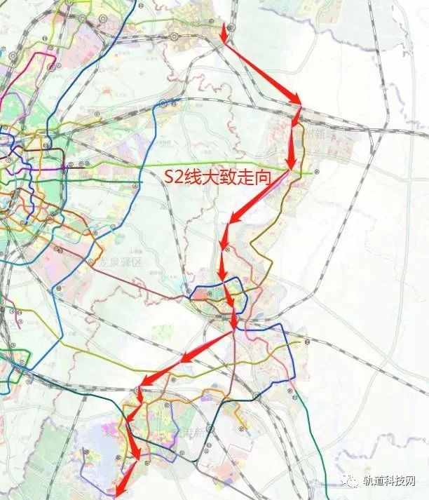 图源:轨道科技网s3 线:成都至资阳线起于天府国际机场南侧的福田站,止