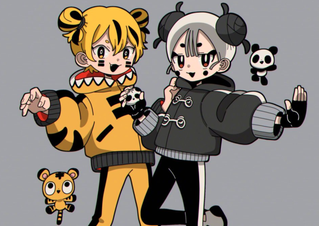 看过了靓帅风的动物拟人看看可爱风的好像也不错被治愈了