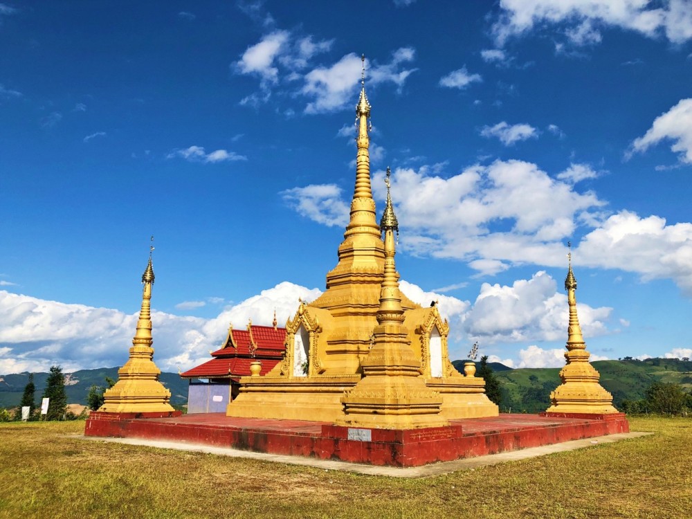 叫"英国塔"的缅甸寺庙,传说已有100多年历史,是佤邦人心中的历史古迹