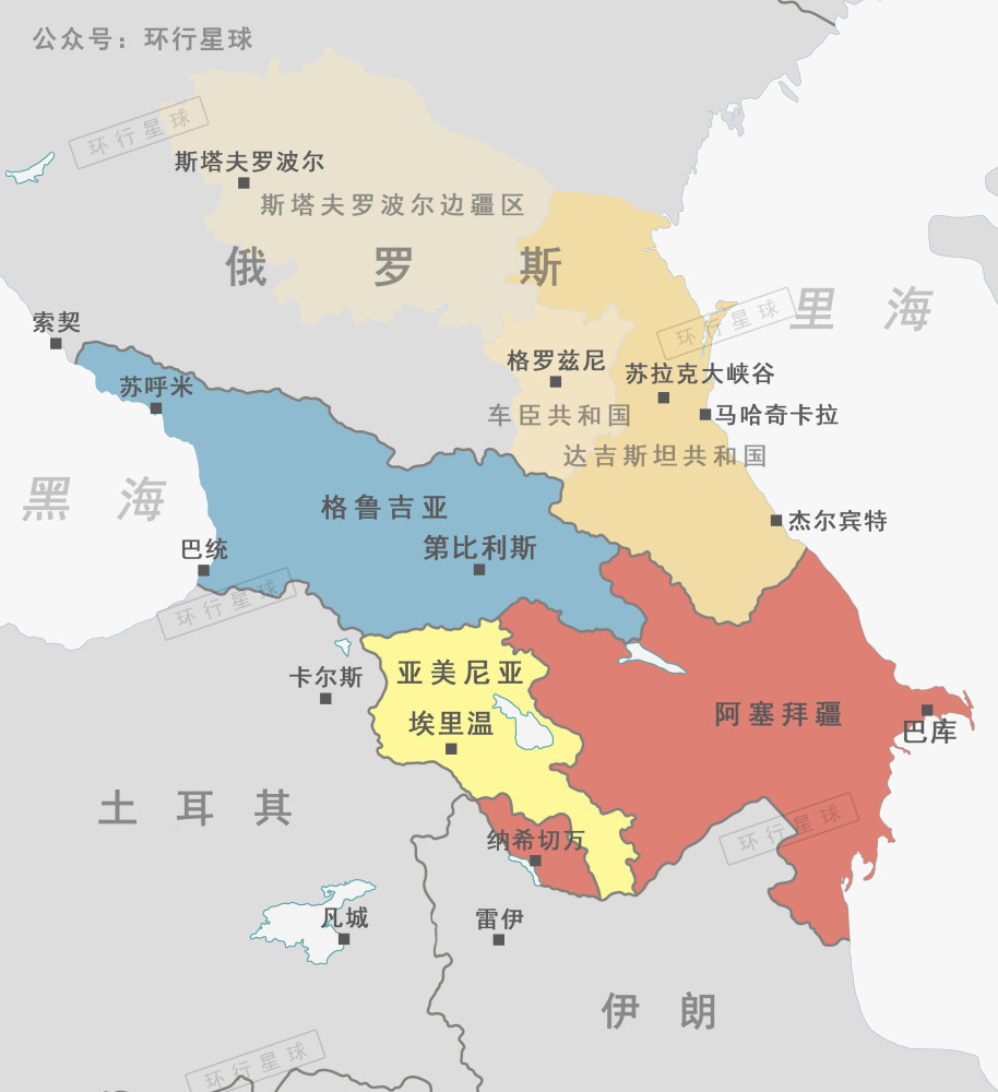 莫斯科,卡尔梅克共和国,达吉斯坦共和国俄罗斯-达吉斯坦有着350公里的