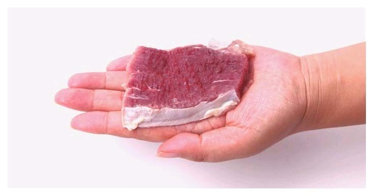 《中国居民膳食指南(2016)》建议成人每天摄入畜禽肉类40～75克,水产