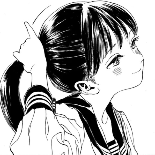 换上这组黑白漫头你就是动漫女主