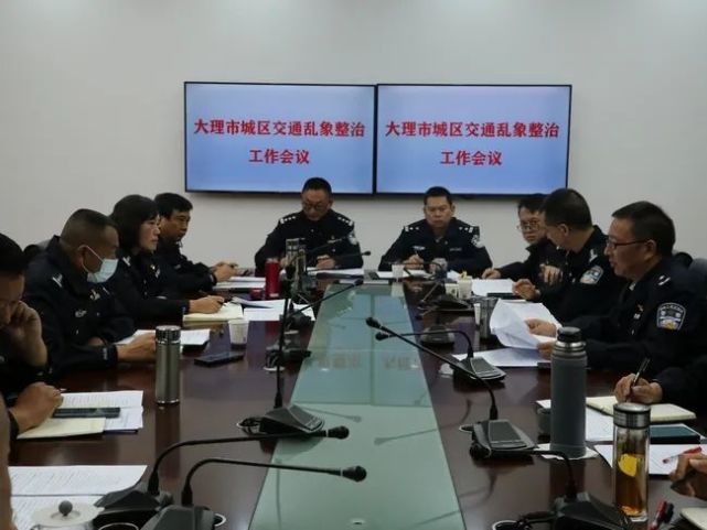 辦公室,秩序管理大隊,宣傳科等部門負責人,以及大理市公安局交警大隊