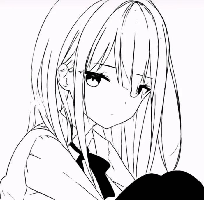 动漫黑白女生头像_腾讯新闻