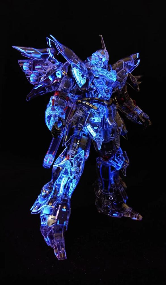 模玩控梦幻荧光漆涂装彩透新安洲模型