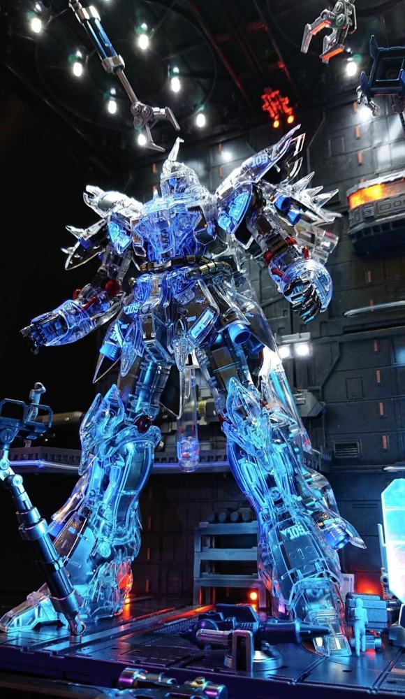 模玩控梦幻荧光漆涂装彩透新安洲模型