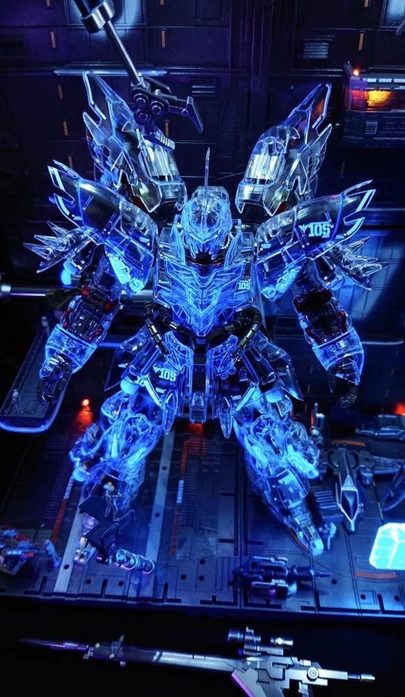 模玩控梦幻荧光漆涂装彩透新安洲模型