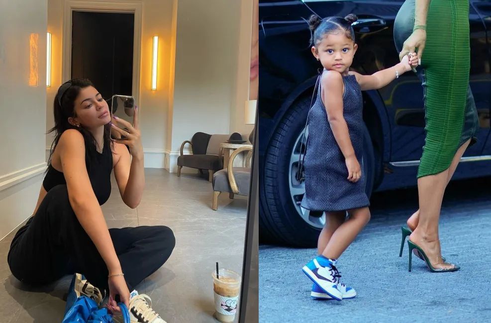 travisscott上脚aj1倒勾新配色女朋友开晒等突袭发售