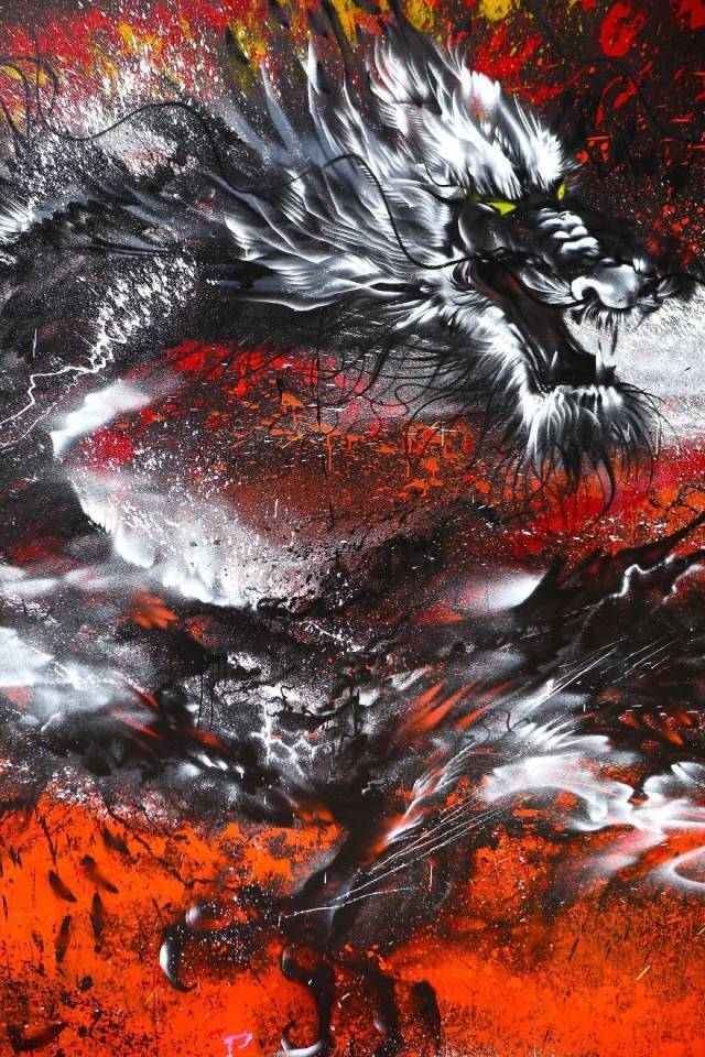 涂鸦艺术家陈英杰水墨融入涂鸦让中国风水墨画惊艳全世界