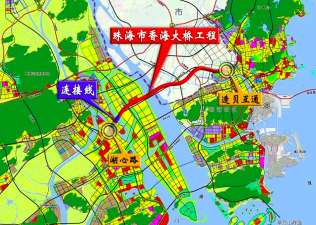 据招标公告显示,珠海市香海大桥西延线先行段工程tj1标段起点位于在建