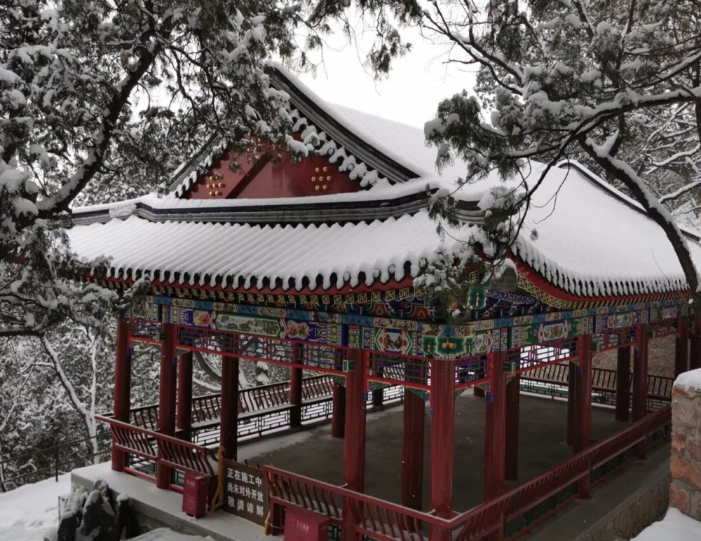 北京香山公園雪景美到極致