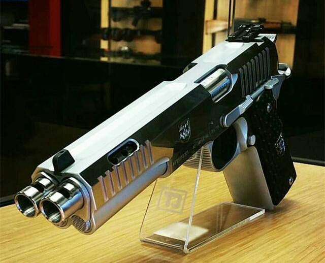 双倍的火力输出,阿森纳af2011-a1双管手枪