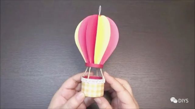 卡纸热气球制作步骤图片