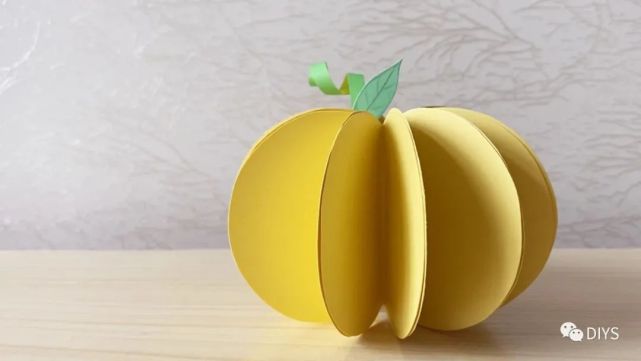 "手工制作"简单又漂亮的立体南瓜!