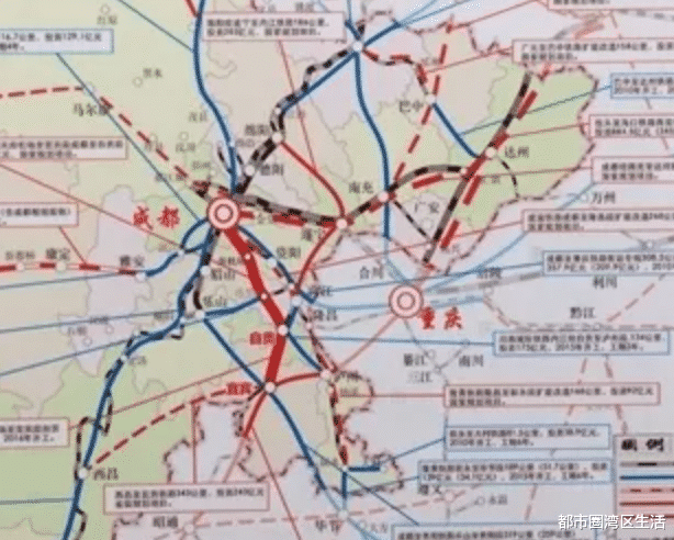 空港,天府機場,資陽西,球溪,威遠,終點接川南城際鐵路自貢東站,正線