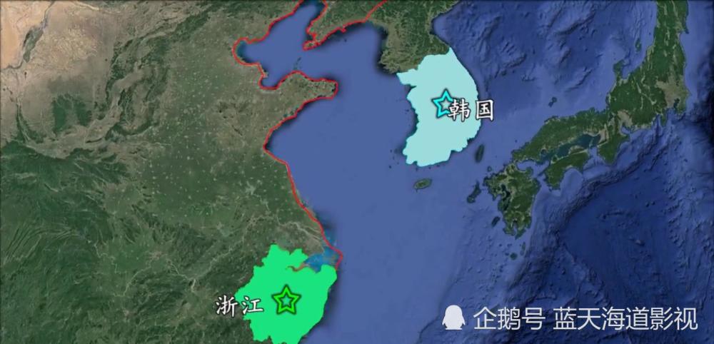 首先我们从浙江和韩国的面积来看