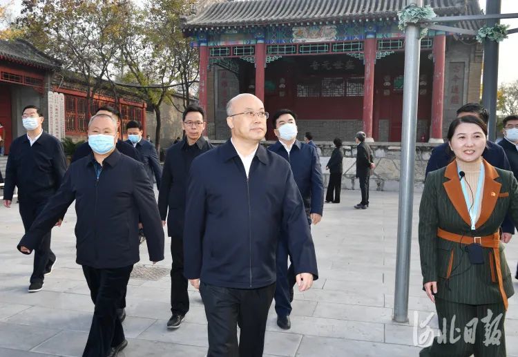 河北王正谱在保定市调研检查