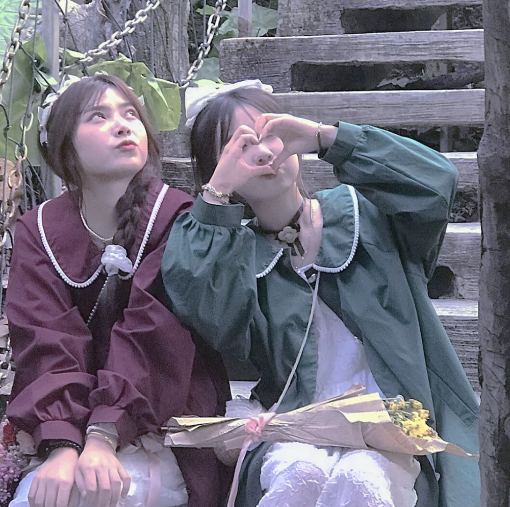 超美二人闺蜜头像