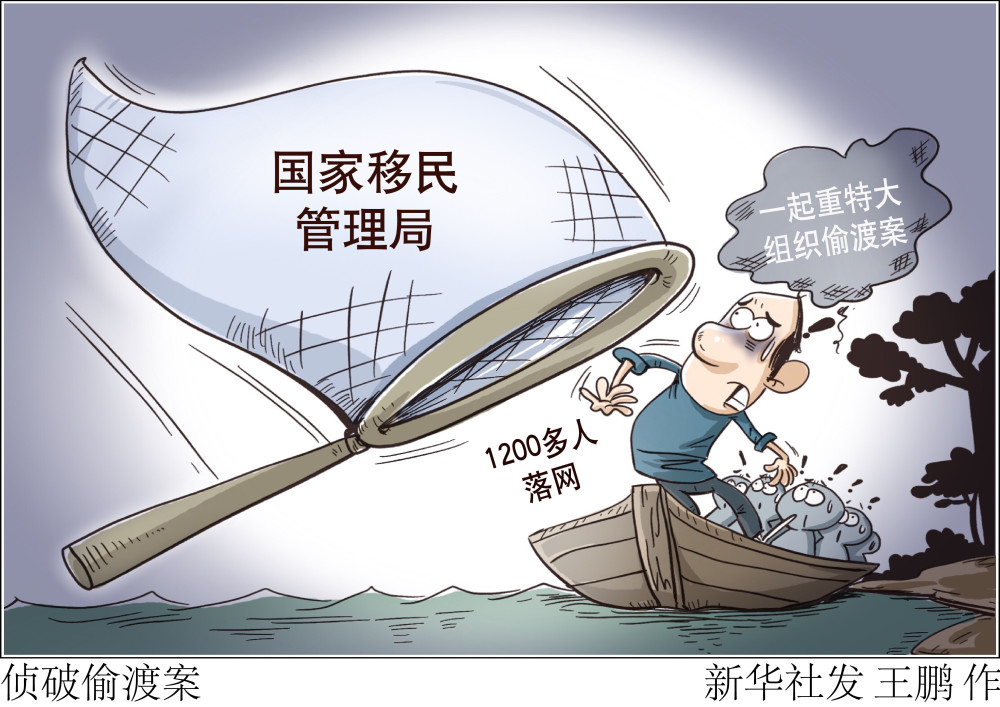 图表漫画法治侦破偷渡案