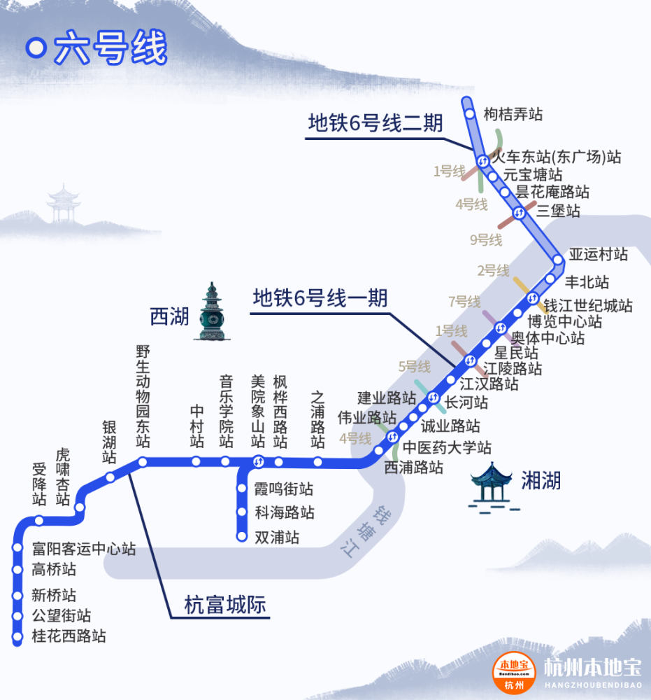 杭州东站地铁线路图图片