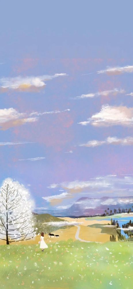 壁纸|森系奇妙唯美意境场景插画手机壁纸