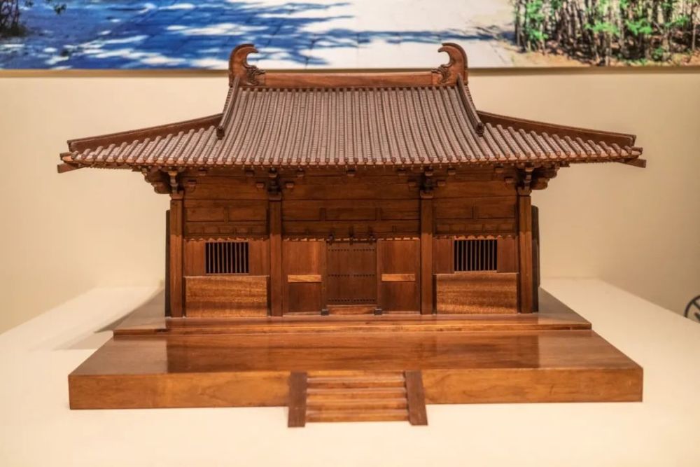 在国博晋赏古建风采三五台县南禅寺大殿模型