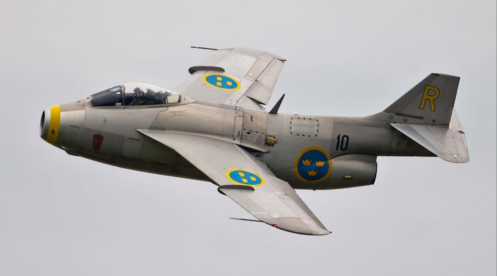 飞行酒桶,外形比性能更有名,瑞典空军丑萌版j-29战斗机_腾讯新闻