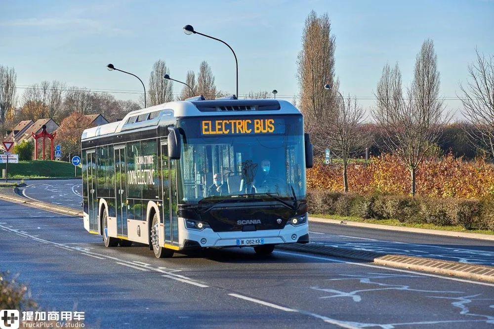斯堪尼亚小批量测试新发布的citywidebev电动公交我们带